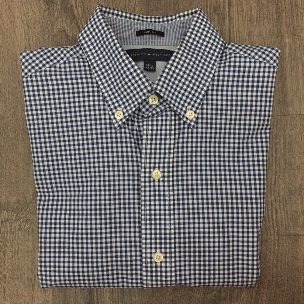 Tommy Hilfiger - long sleeve button-up (slim fit) - Size XS - 14.5 (neck size)